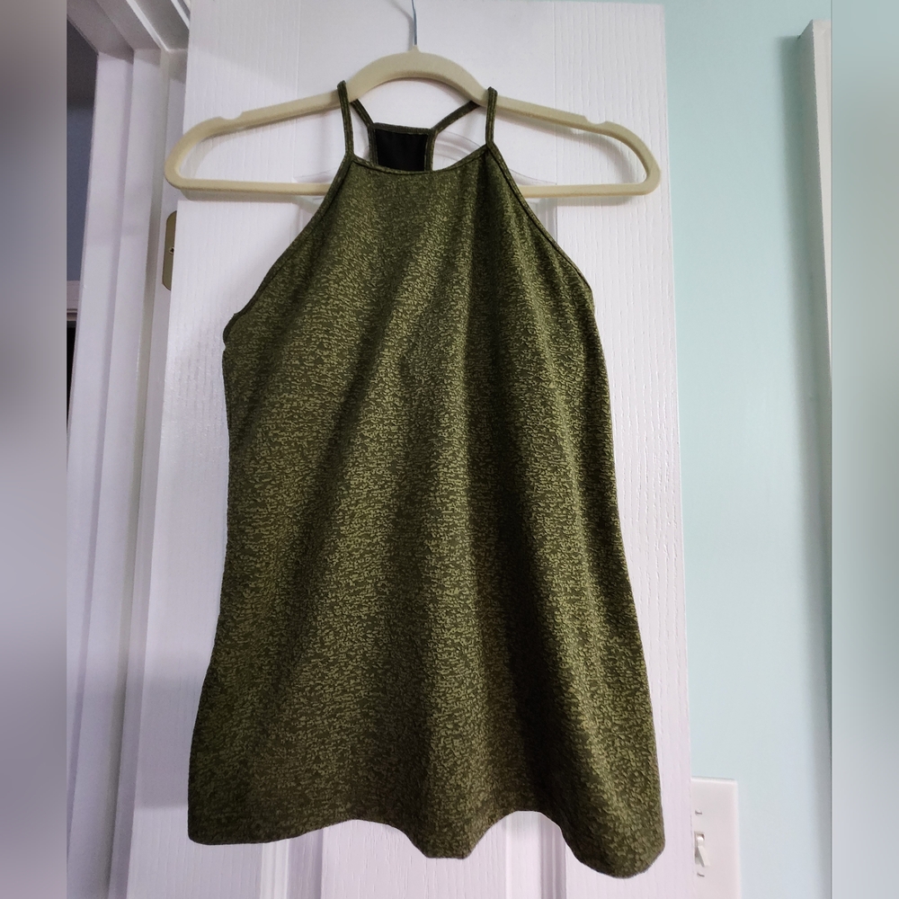 GAP Olive Green & Black Halter Tee